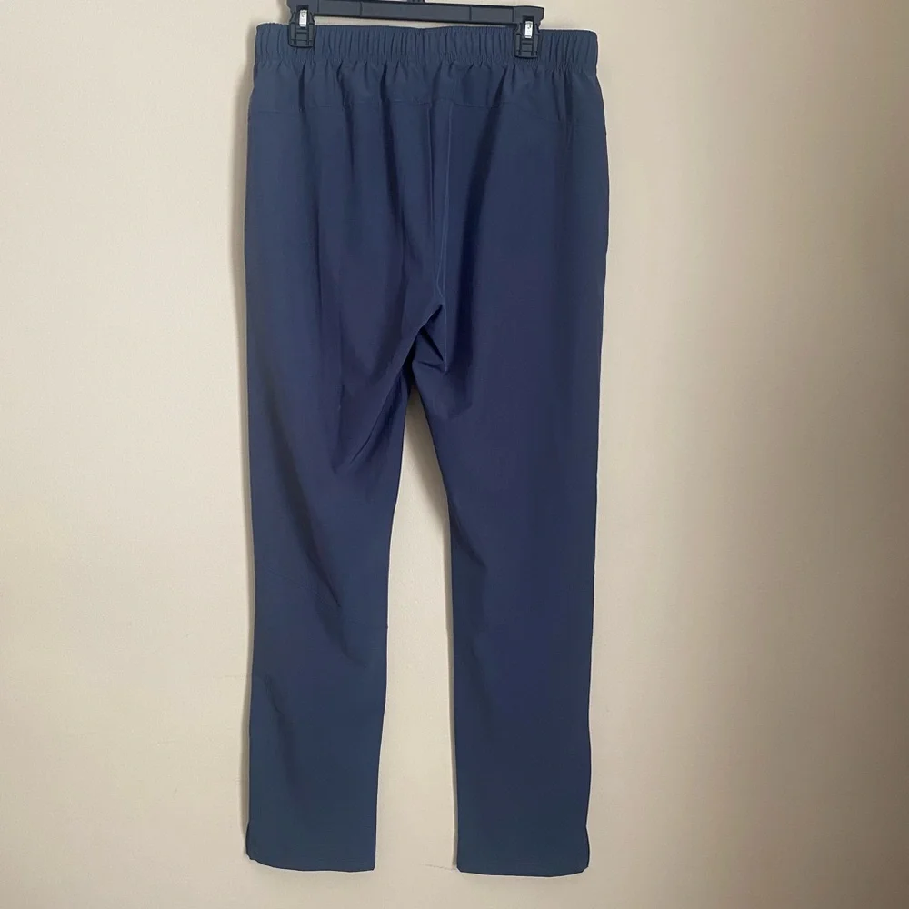 Berkley Jensen men’s active pant size Large Blue zipper cuff elastic waist